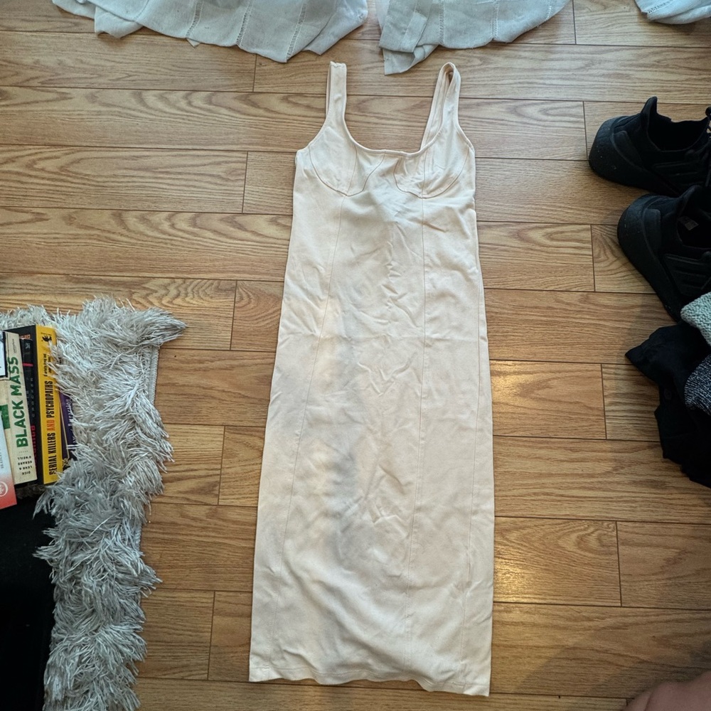 Forever 21 Cream Midi Dress